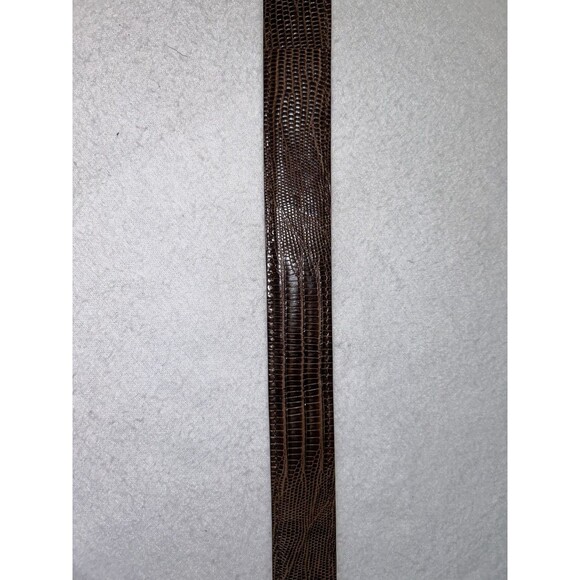 Lopez Taibo 1897 Genuine Lizard Belt Brown 42-105 - Picture 5 of 15